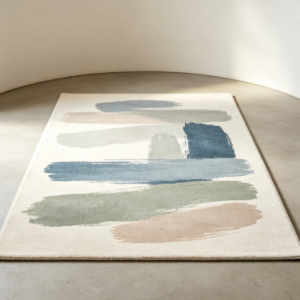 Morandi Brushstroke Abstract Art Rectangular Rug
