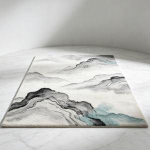 New Chinese-Style Ink-Wash Landscape Art Rug